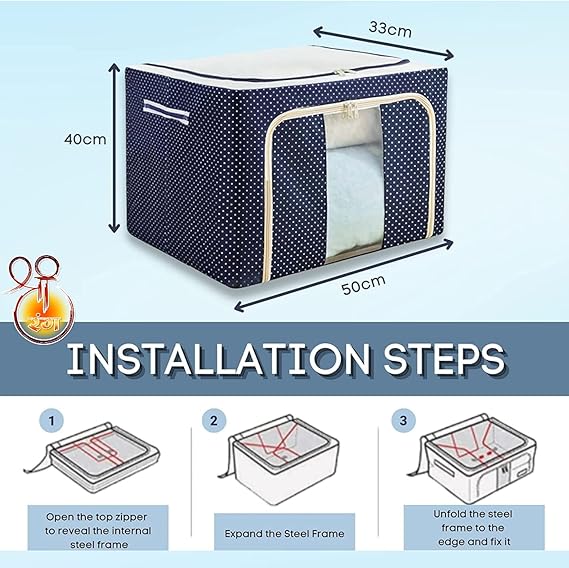 Steel Frame Wadrobe Storage Boxes