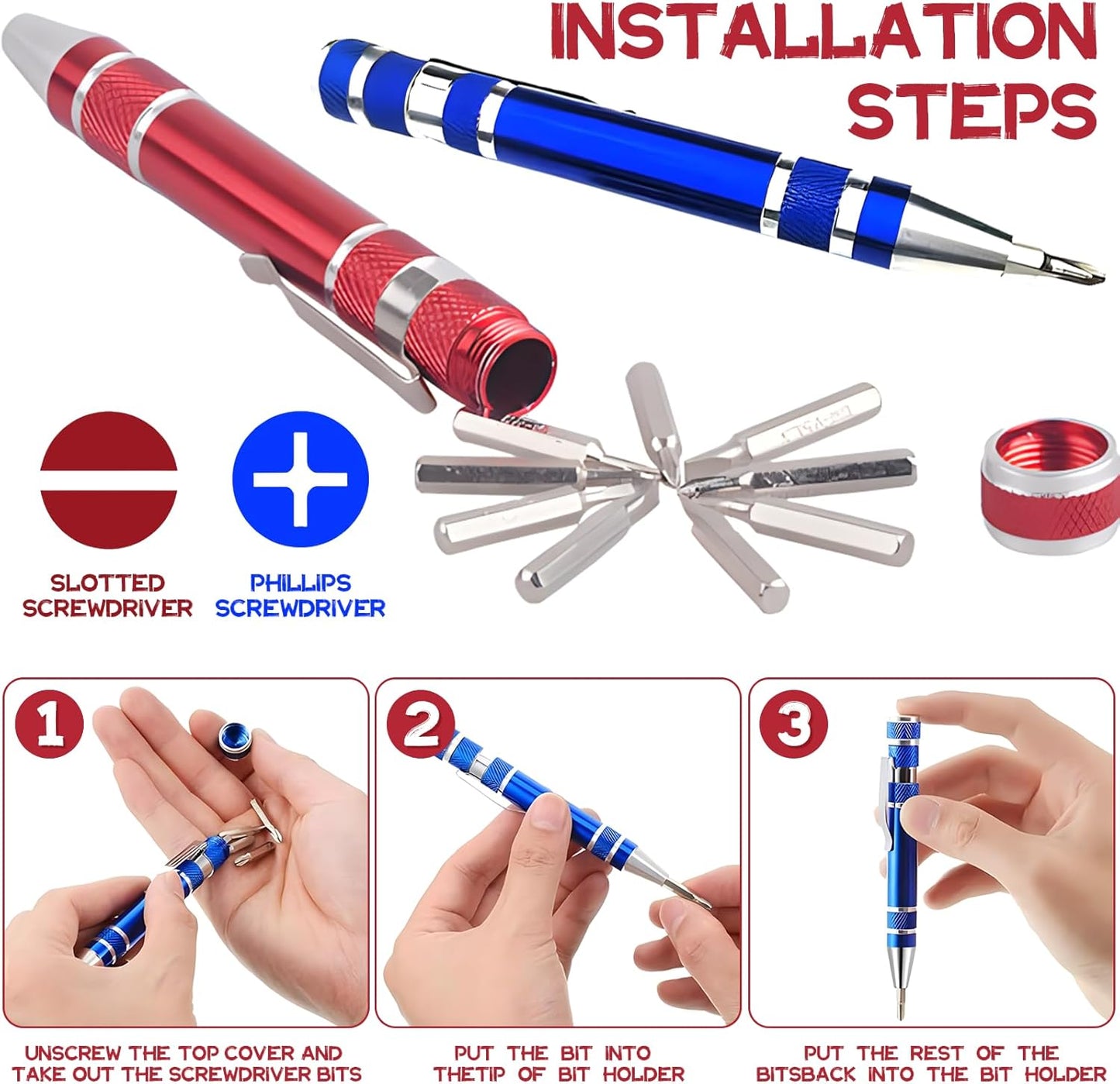 8 In 1 Pocket Pen Screw driver