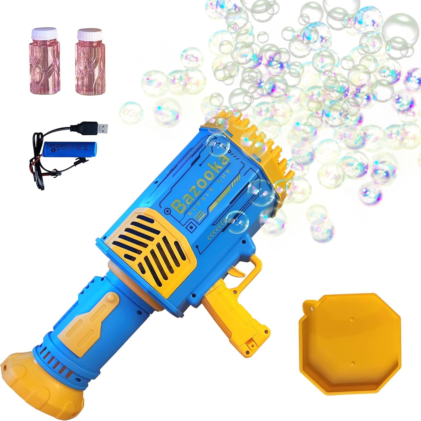 2 IN 1 BAZOOKA BUBBLE GUN