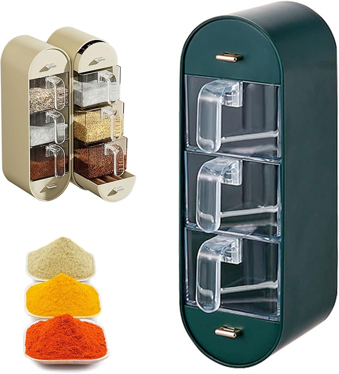 Wall-Mounted 05 Layer Kitchen Spices Organizer