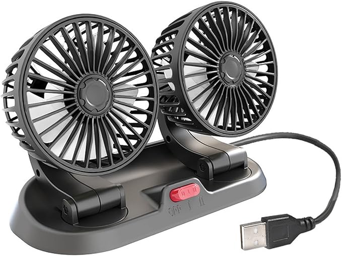 Car Dual Head Cooling Fan