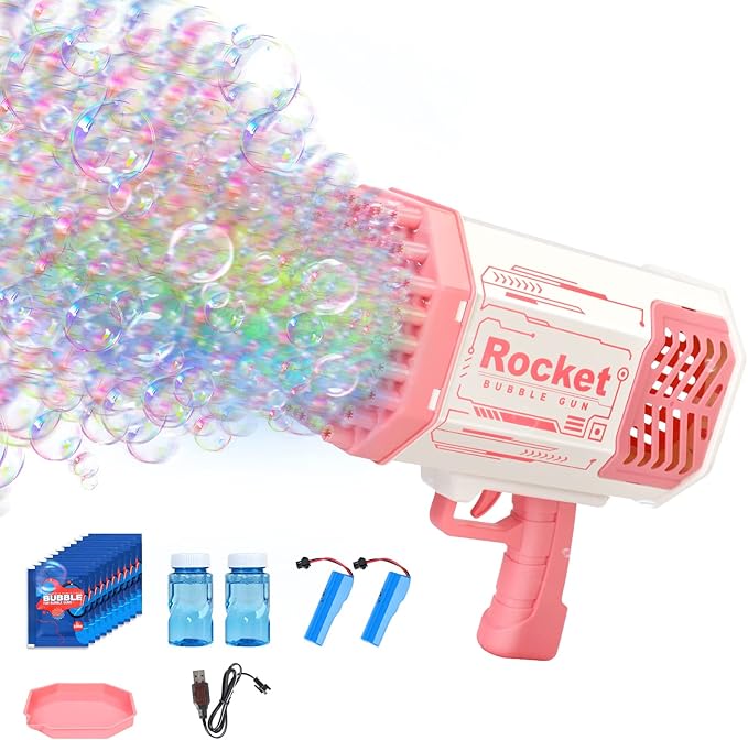 2 IN 1 BAZOOKA BUBBLE GUN