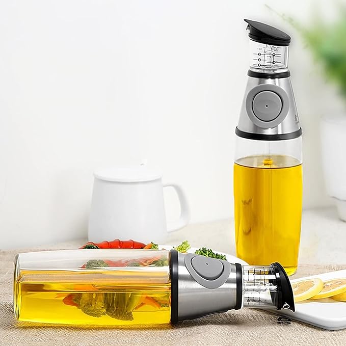 Manual Hand Press Oil and Vinegar Dispenser