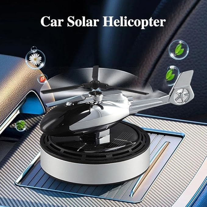 Car Solar HeliCopter For Air Refeshner