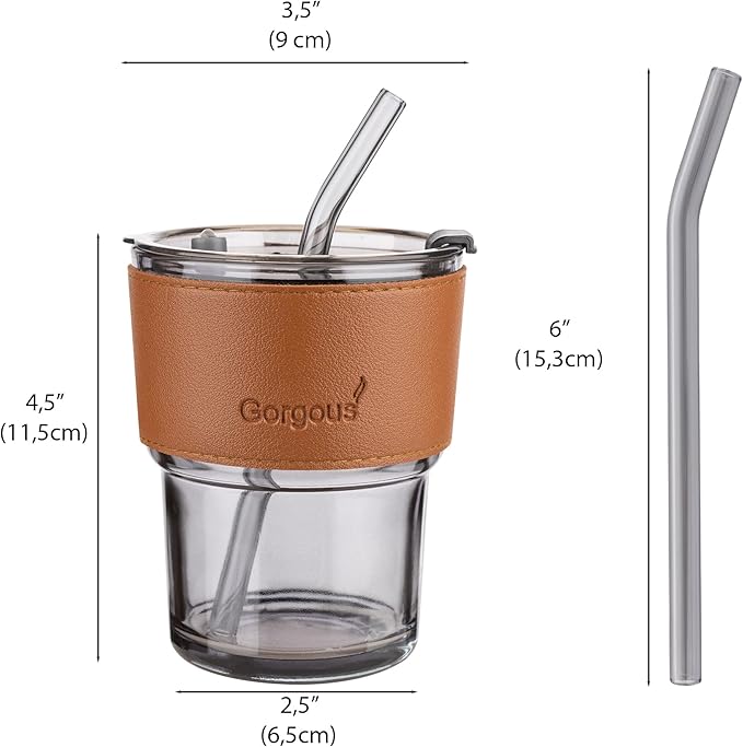 Re-Usable Heat and Cold Resistant Coffee Glass Mugs