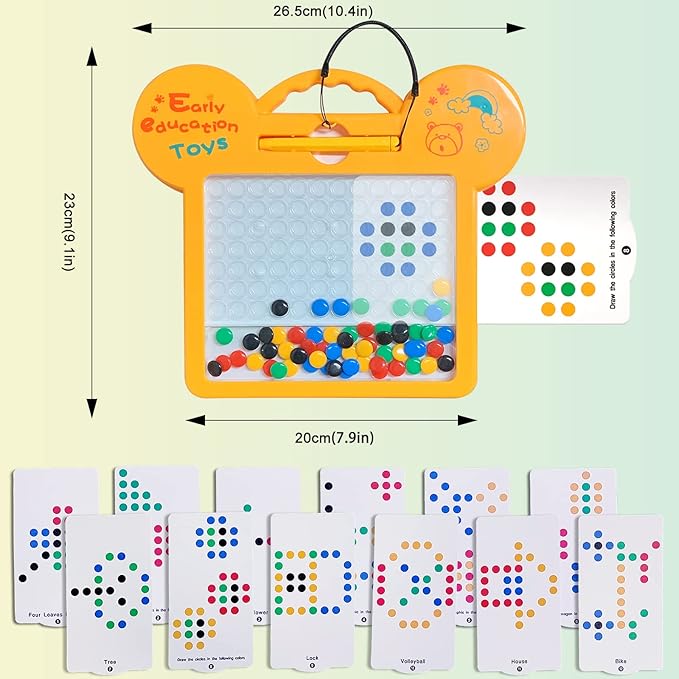 Educational Cat Style Magnetic Beads Drawing Board