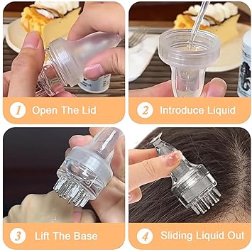 Smooth Root Comb Applicator Oil Bottle for Scalp