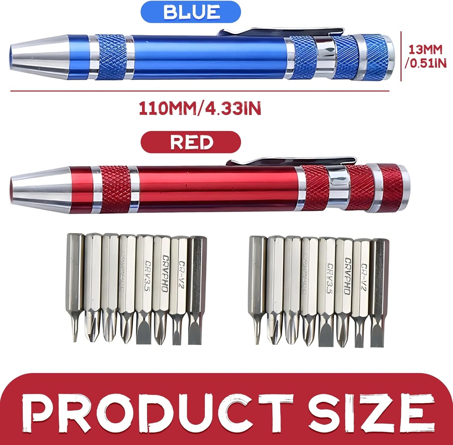 8 In 1 Pocket Pen Screw driver