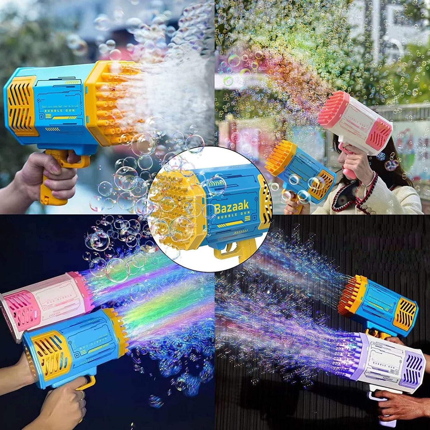 2 IN 1 BAZOOKA BUBBLE GUN