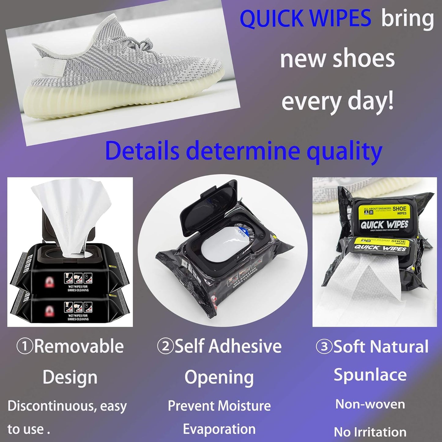 INSTANT SHOE CLEANING MAGIC WIPES