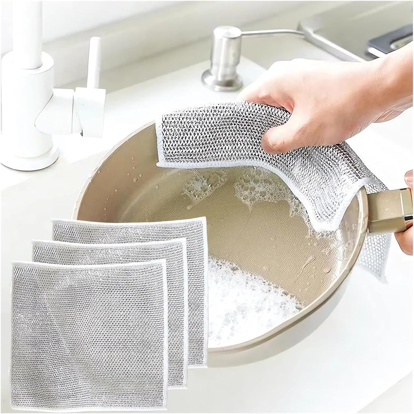 Wire Dishwashing Rag - Multipurpose Dish Cleaning Cloth