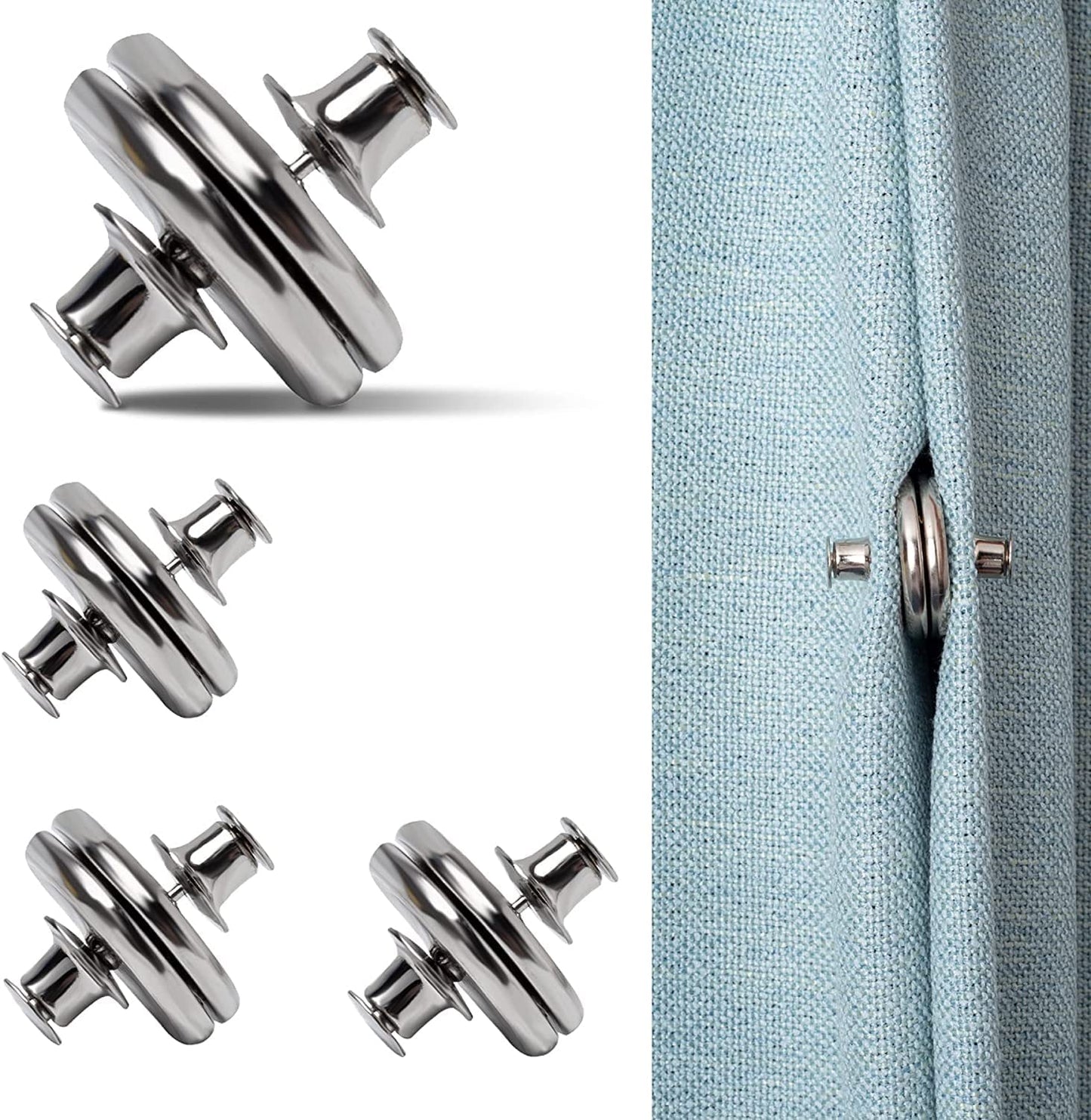 Magnetic Curtain Button Buckle Set