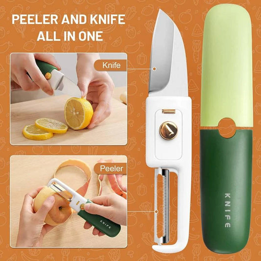 Multifunctional Portable Stainless Steel Knife And Peeler