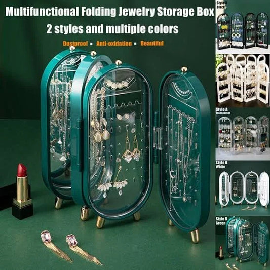 Foldable Jewelry Box with Mirror