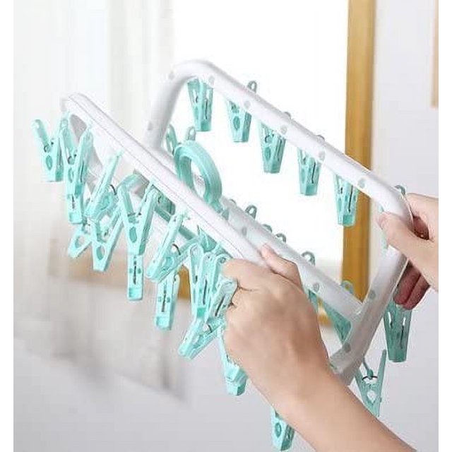 12 Clip Folding Drying Rack