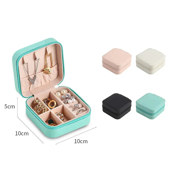 Mini Travel Leather Jewelry Box