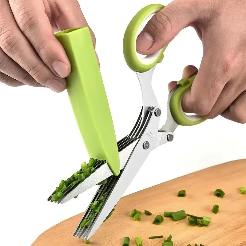 Multifunctional 05 Blade Vegetables Cutting Scissor