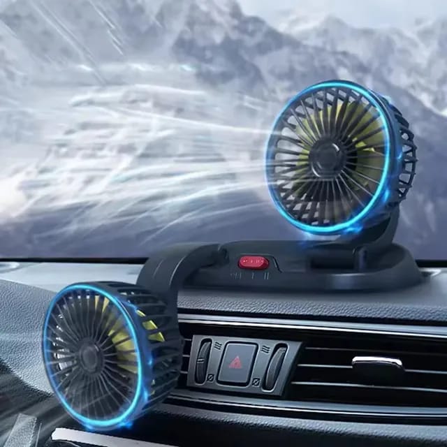 Car Dual Head Cooling Fan