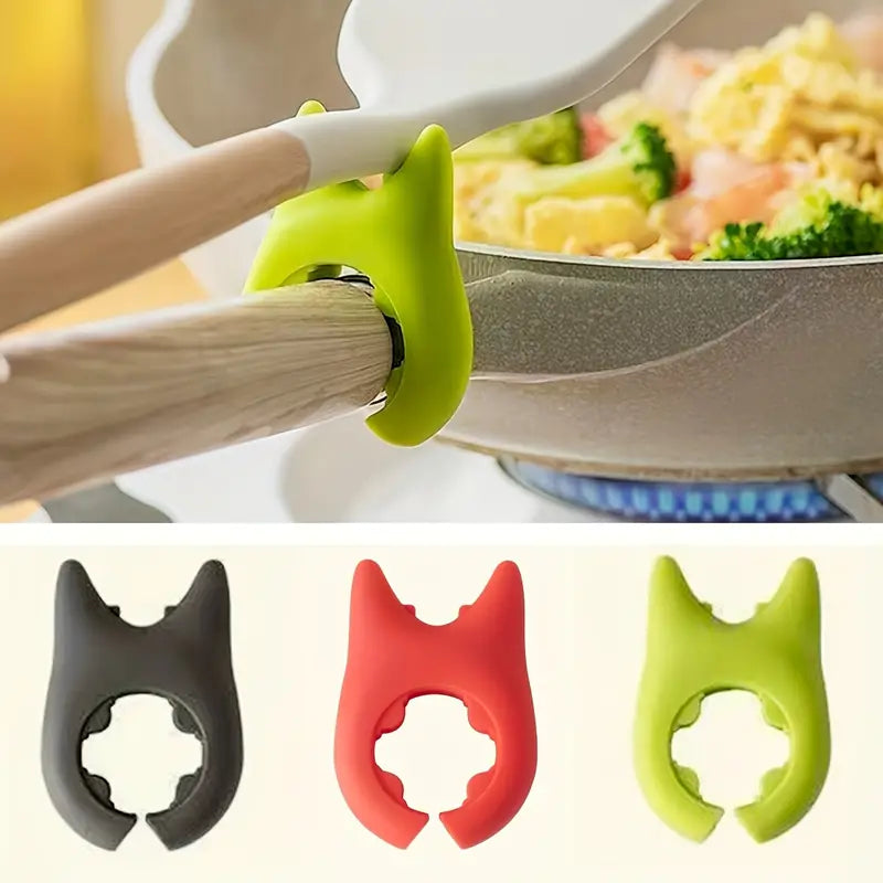 Silicone Kitchen Pan and Spoon Holder