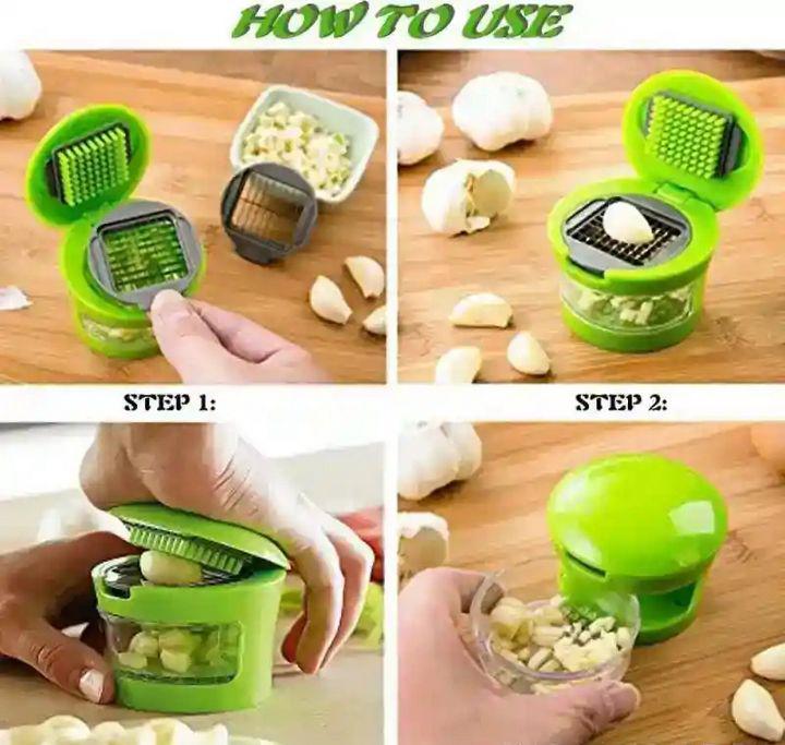 Mini Garlic Press Chopper