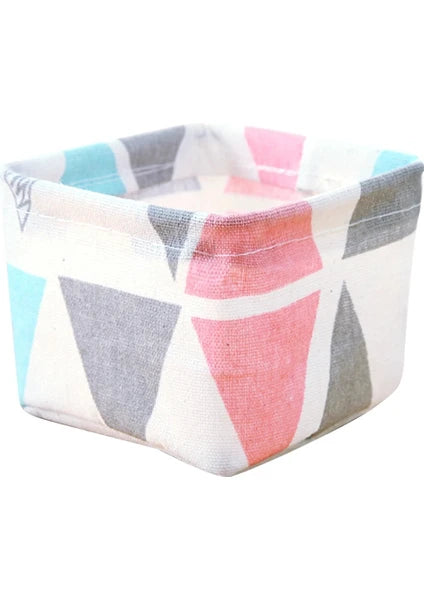 Foldable Mini Fabric Storage Basket