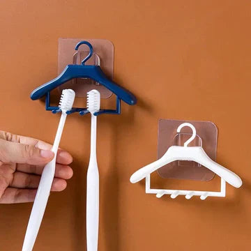 Wall Mounted Hangers Style Toothbrush Holder