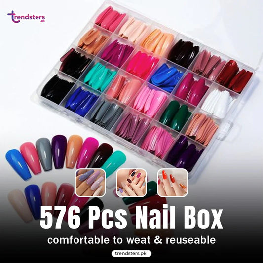 Nail Art Box All-in-One Collection  || 576 Pcs