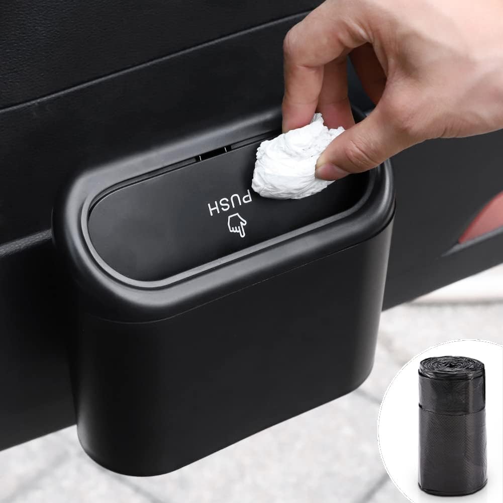 Mini Portable Garbage Can Bin with Lid