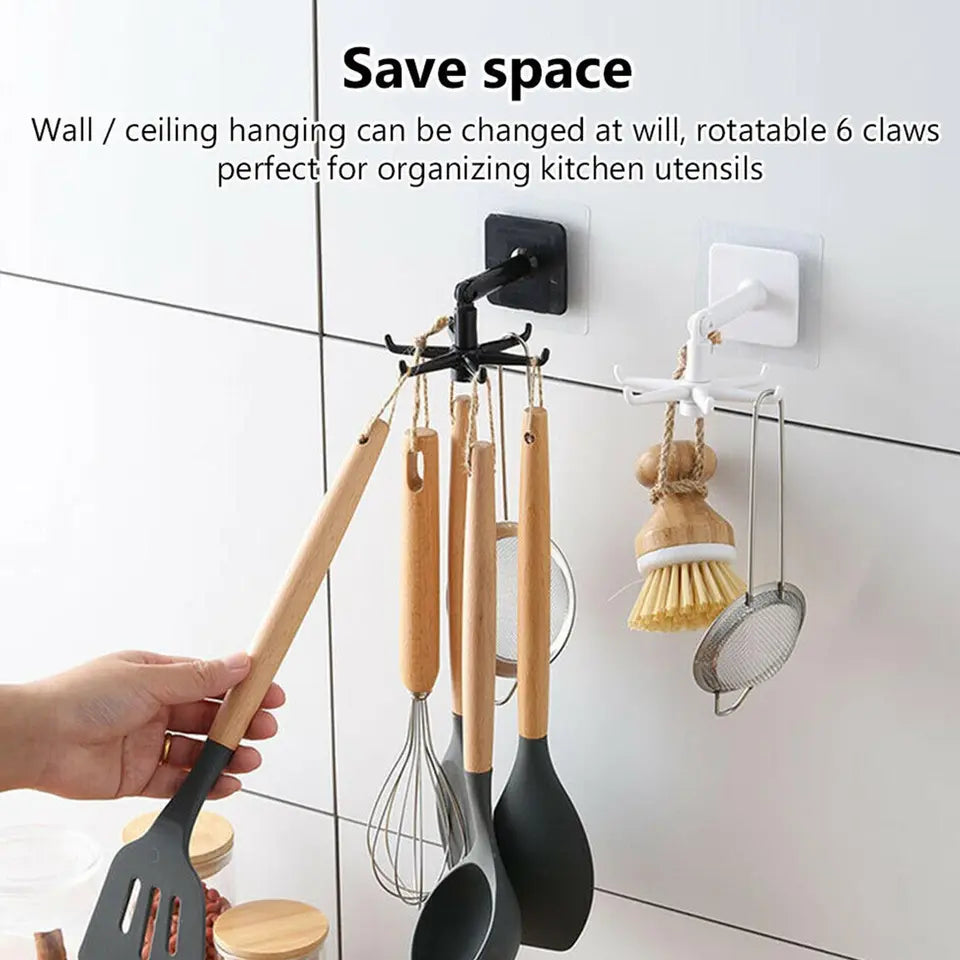 Multi-purpose Rotating 360 Degree Kitchen Holder For Wall