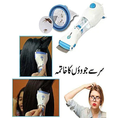 MULTIPUROSE ANTI LICE AND NITS REMOVING V-COMB ELECTRIC MACHINE PAINLESS AND CHEMICAL FREE.